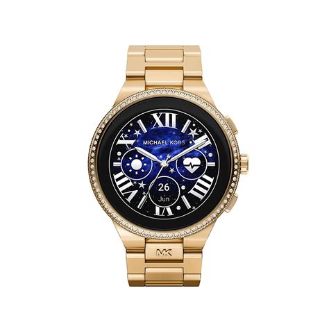 smartwatch goud michael kors|gold tone smartwatch.